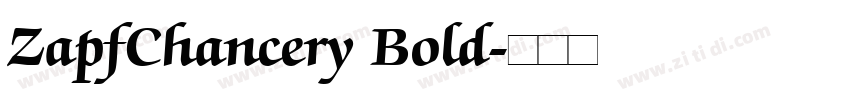 ZapfChancery Bold字体转换